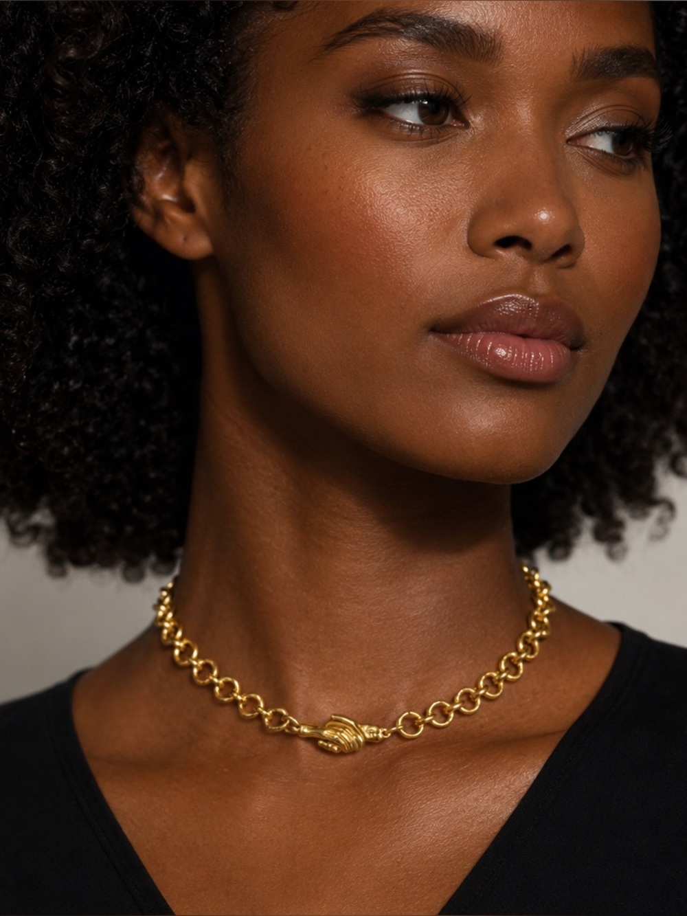 Hands of Friendship Choker Necklace - Picture 8 of 8